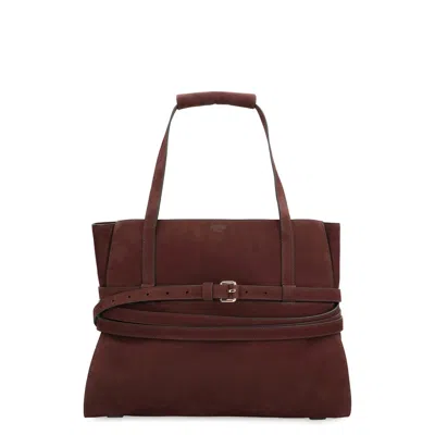 Moschino Tie Me Medium Bag In Brown