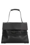 Moschino Couture Black Leather Medium Tie Me Handbag In Black