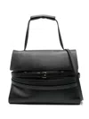 Moschino Women Tie Me Medium Shoulder Bag In Black