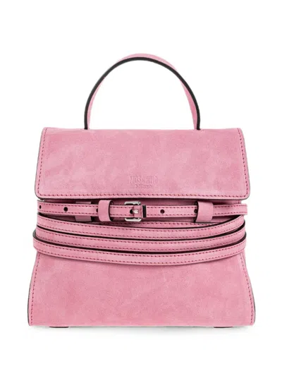 Moschino Tie Me Mini Bag In Pink