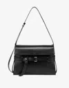 Moschino Tie Me Shoulder Bag In Black