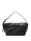 Moschino Tie Me Shoulder Bag In Black