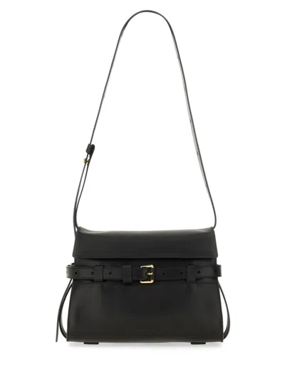 Moschino Couture Leather Shoulder Bag In Black