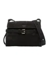 Moschino Tie Me Shoulder Bag In Black