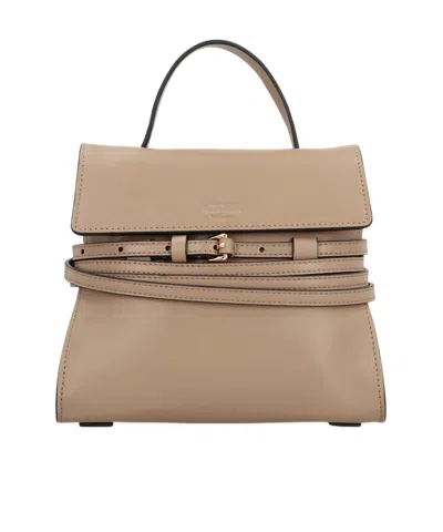MOSCHINO KNOT ME LEATHER MINI BAG