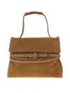 Moschino Tie Me Shoulder Bag In Brown
