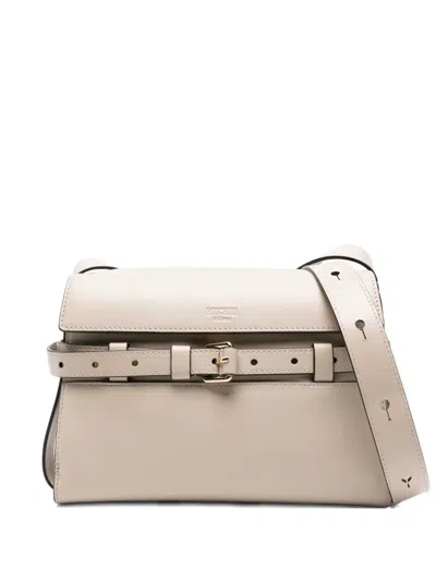 Moschino Tie Me Shoulder Bag In Neutral