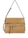Moschino Mini Tie Me Nappa Top Handle Bag In Beige