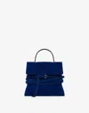Moschino Tie Me Small Hand Bag In Blue