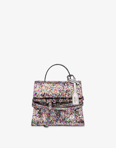 Moschino Tie Me Small Hand Bag In Multi
