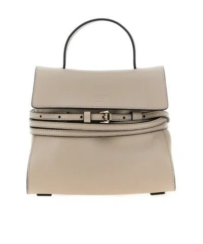MOSCHINO MOSCHINO TIE ME FOLDOVER TOP SMALL TOTE BAG