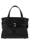 Moschino Structured Silhouette Handbag Top Handles In Black