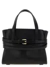 Moschino Structured Silhouette Handbag Top Handles In Black