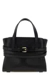 Moschino Structured Silhouette Handbag Top Handles In Black