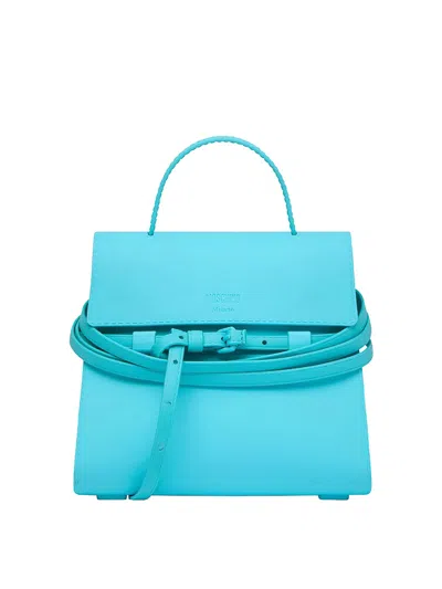 Moschino Tie Me Small Jelly In Blue