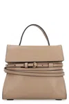 Moschino Tie Me Small Leather Handbag In Nude