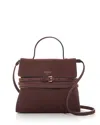 Moschino Rectangle Body Shoulder Bag With Belt Detailing In Brown