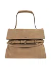 Moschino Tie Me Strap-detail Tote Bag In Neutral