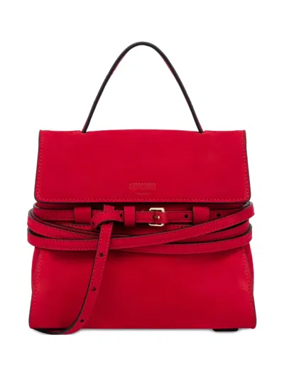 Moschino Tie Me Tote Bag In Red