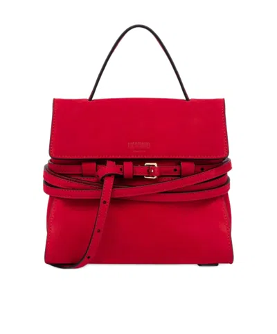 Moschino Tie Me Tote Bag In Red