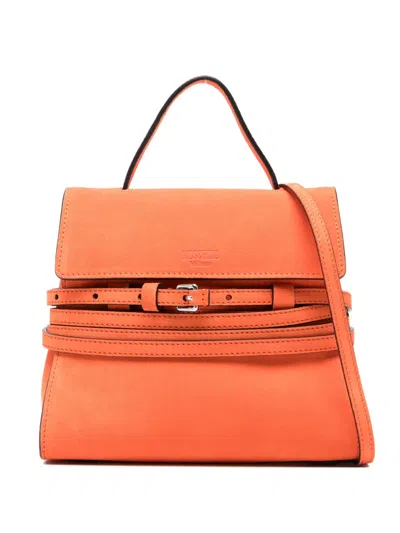 Moschino Tie Me Tote Bag In Orange