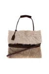 Moschino Tie Me Tote Bag In Sand