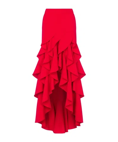 MOSCHINO TIERED ASYMMETRIC SKIRT