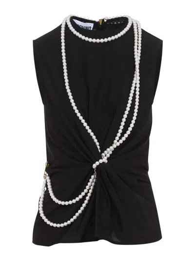 MOSCHINO TOP - NEGRO