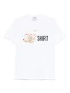 Moschino Playful Cotton T-shirt With Floral Print In White