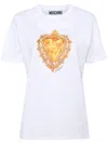 Moschino Heart-print Cotton T-shirt