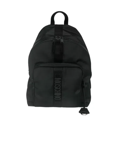 Moschino Top Handle Backpack In Black