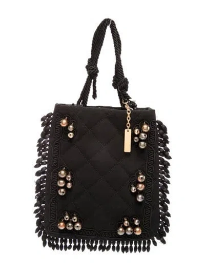 Pre-owned Moschino Top Handle Bag In Black
