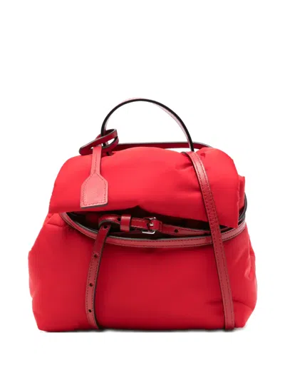 Moschino Top Handle Tote Bag In Red