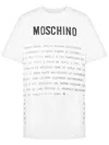 Moschino Crew Neck Graphic Print Short Sleeves In White