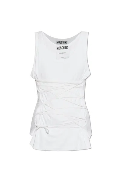 MOSCHINO MOSCHINO TOP WITH DRAWSTRINGS