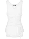Moschino Sleeveless Shirt In White