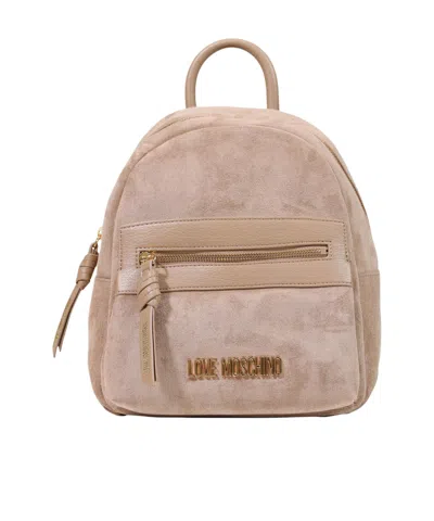 Moschino Top-handle Backpack In Nude