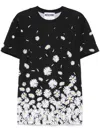 Moschino Daisy Degradé Print T-shirt In Multi Black