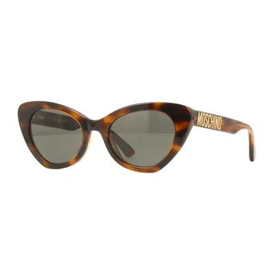 Moschino Tortoiseshell Cat-eye Sunglasses In Brown