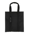 Moschino Rectangular Tote Bag Top Handles In Black