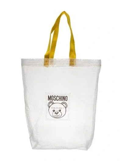 Pre-owned Moschino Tote In Transparent