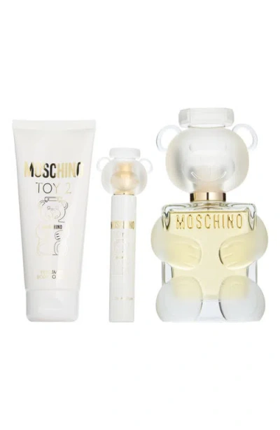 Moschino Toy 2 3-piece Gift Set $153 Value In Transparent