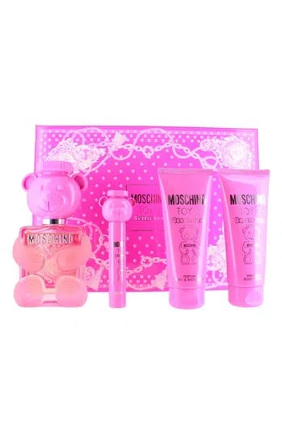 Moschino Toy 2 Bubble Gum Eau De Toilette Set $149 Value In Transparent