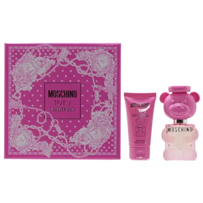 Moschino Toy 2 Bubble Gum Set - 1 oz Edt Spray/ 1.7 oz Body Lotion In Transparent