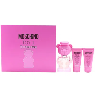 Moschino Toy 2 Bubble Gum-3 Piece Set- 1.7 oz Edt, 1.7 oz Perfumed Bath And Shower Gel, 1.7 oz Perfumed Body 