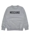 Moschino Addition Crew-neck Sweatshirt In Grigiochmgrisette