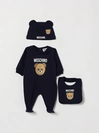 Moschino Babies'  Tracksuit Kids Color Navy In Black