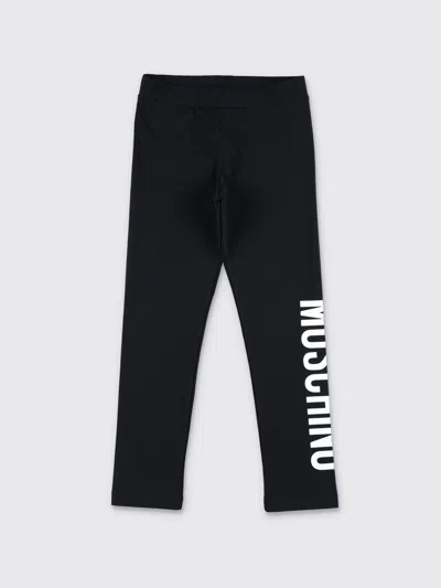 MOSCHINO PANTS MOSCHINO KIDS COLOR BLACK,G57186002