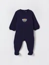 Moschino Blue Babygrow For Baby Boy With Teddy Bear