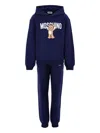 Moschino Blue Suit For Kids With Teddy Bear In Blue
